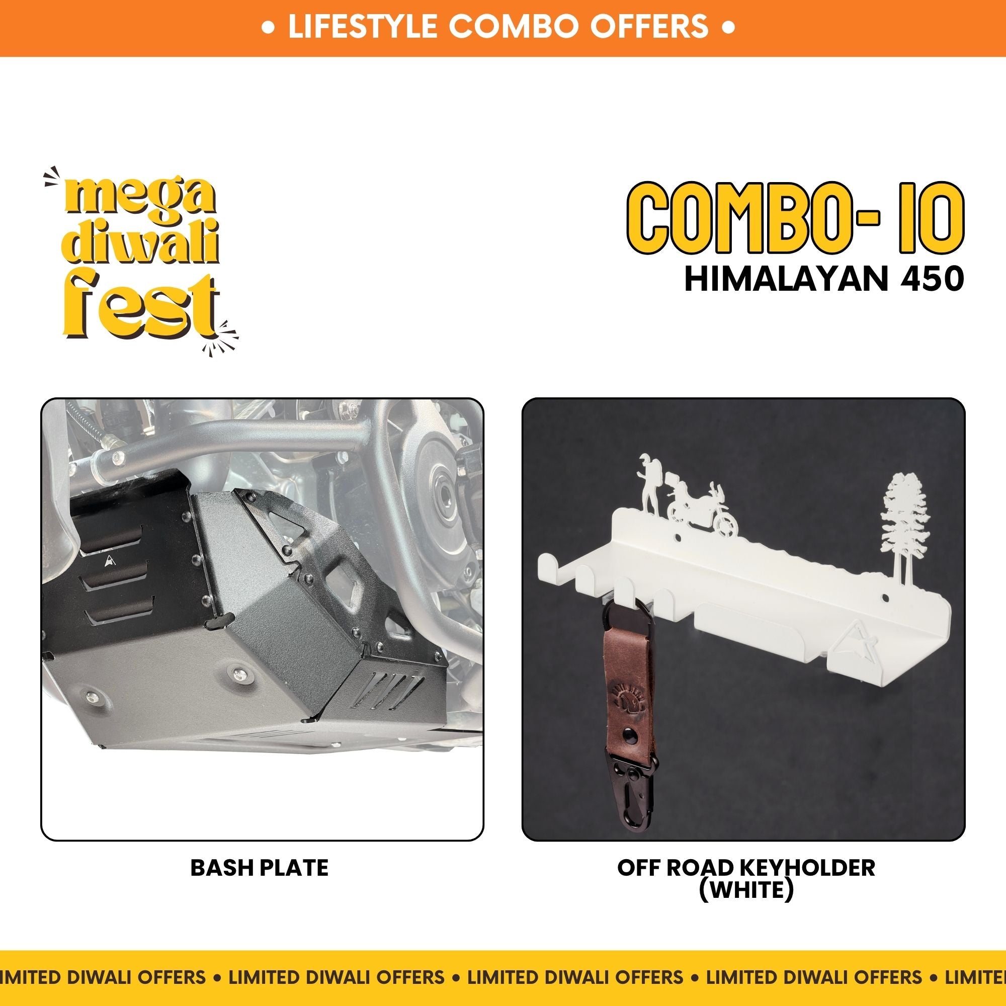 Combo 10 | KTM 390 Adv X/S | Bash Plate, Offroad Keyholder