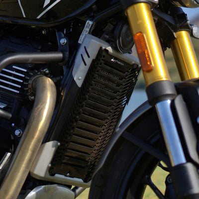 Radiator Guard for Triumph Speed 400  Black-Silver