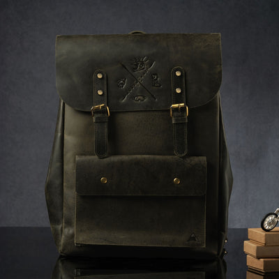 Ranger Leather Backpack Green