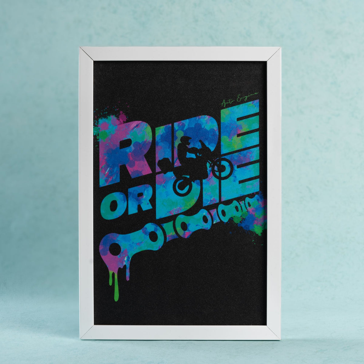 Ride or Die Wall Frame by Engina Lifestyle – Buy Now! – autoengina.com