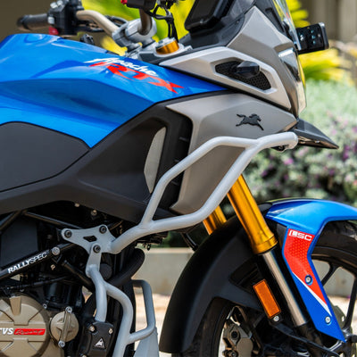Crash Guard (Mirage Silver) for TVS Apache RTX 300 | Auto Engina