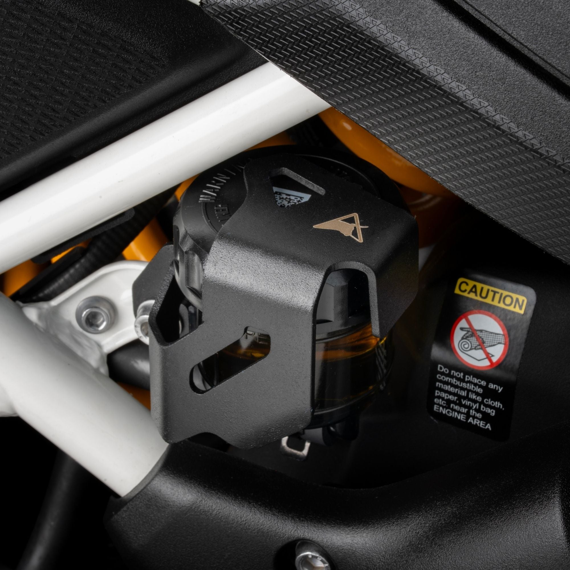 Rear Brake Oil Reservoir Cover for TVS Apache RTX 300 | Auto Engina