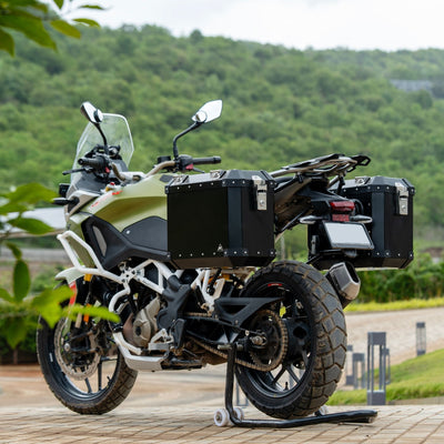Aluminium Panniers- 72L for TVS Apache RTX 300 | Auto Engina