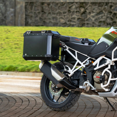 Aluminium Panniers- 72L for TVS Apache RTX 300 | Auto Engina