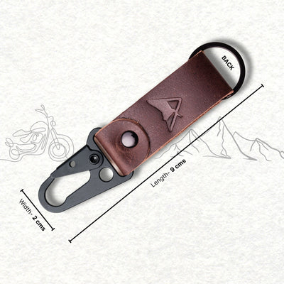 Moto Loop Leather Keychain for Bike | Engina Lifestyle