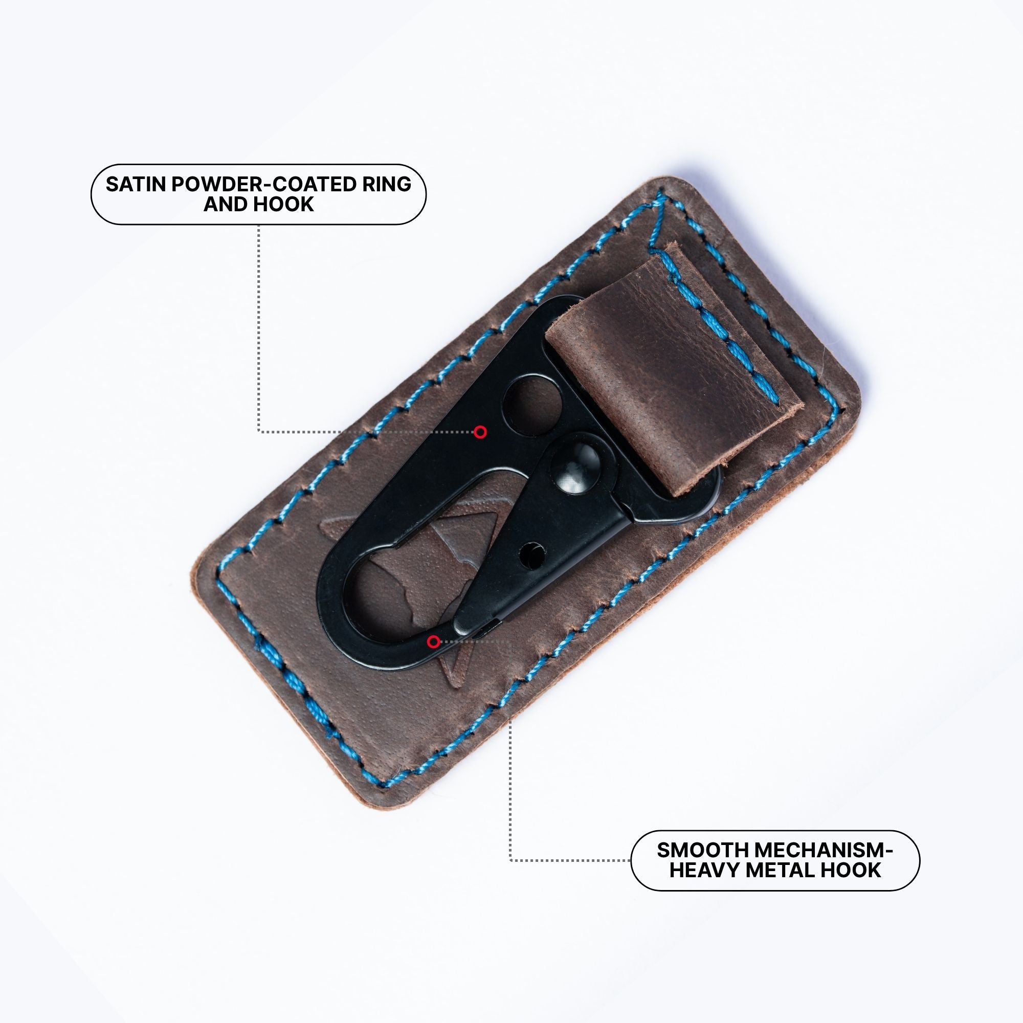 Rider's Clip Leather Key Chain Holder | Engina Lifestyle