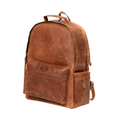 Saddle Loop Leather Backpack