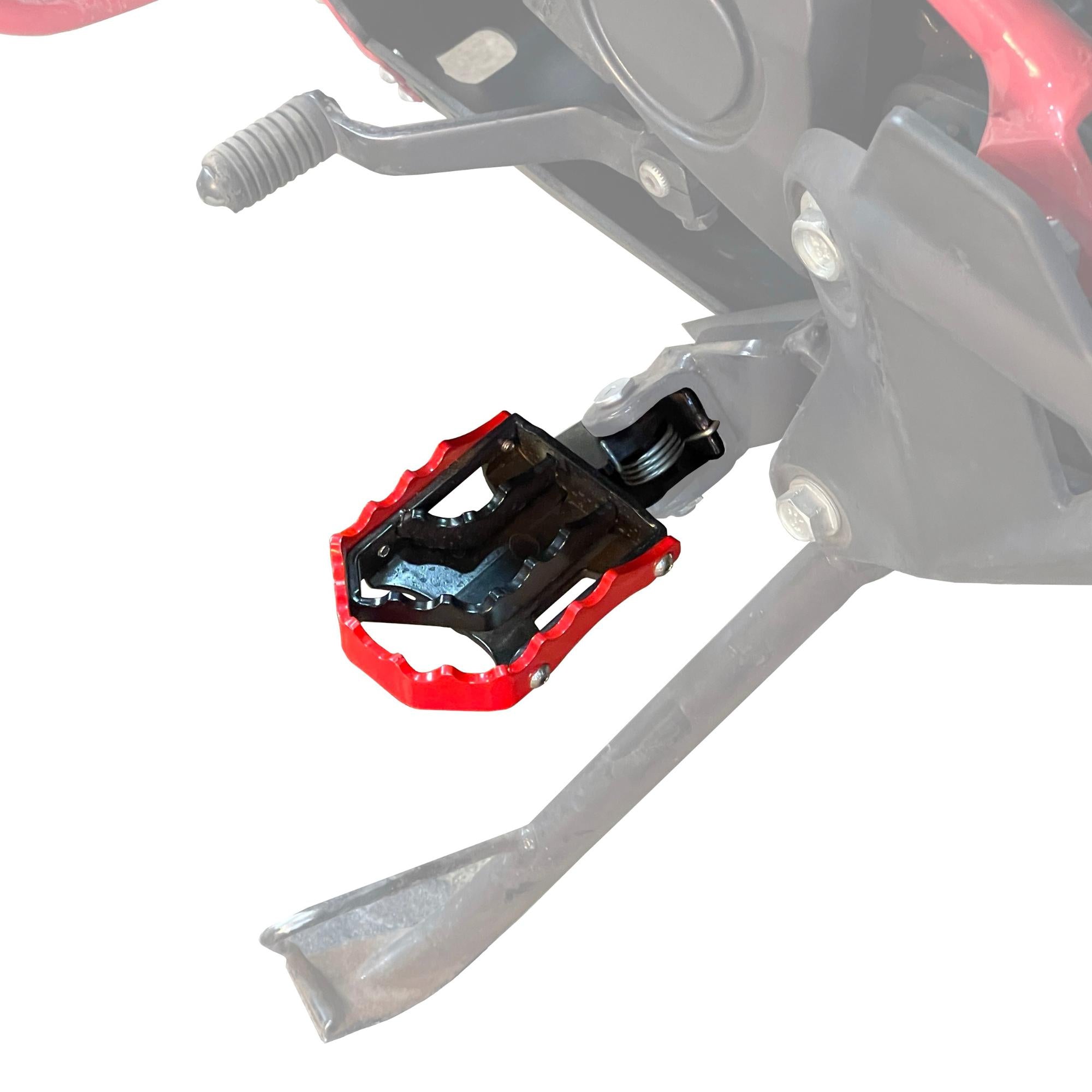 Rider Footrest for Hero Xpulse 200 | Black-Red | Auto Engina