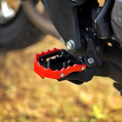 Rider Footrest for Hero Xpulse 200 | Black-Red | Auto Engina